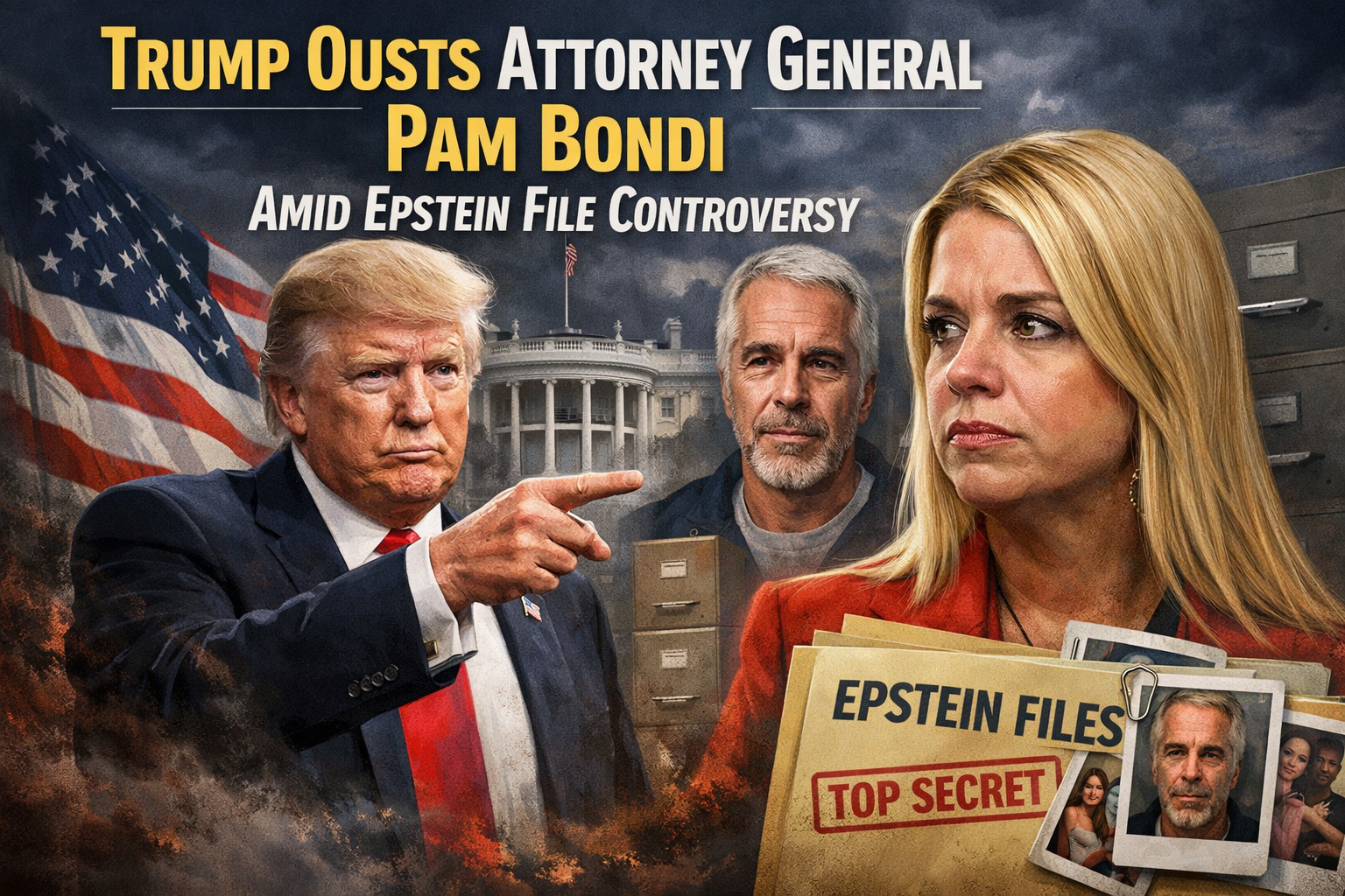 Trump Ousts Attorney General Pam Bondi Amid Epstein File Controversy